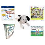 幼児用おもちゃ Children's Gift Bundle - Ages 3-5 [5 Piece] - Mead Flashcards Alphabet Grades P-1 - I SPY A is For 63 Piece Puzzle Toy - Ty Beanie