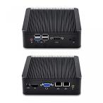 PC パソコン QOTOM-Q190S-S02 cheap 2 RJ45 industrial pc J1900(8G RAM,500G HDD,300M WIFI and bluetooth)