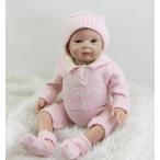 幼児用おもちゃ Handmade Silicone Baby Dolls Reborn 22 Inch Princess Girl Babies Full Silicone Arms Toy With Pink Clothes Kids Birthday Gift