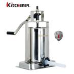 ミキサー KITCHENER- Heavy Duty Stainless Steel Vertical Sausage StufferFillerMaker with 3 Stuffing Tubes