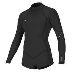 サーフィン O'Neill Wetsuits Womens 21 mm Bahia Long Sleeve Short Spring Wetsuit, Black, 8