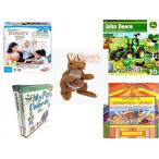 幼児用おもちゃ Children's Gift Bundle - Ages 3-5 [5 Piece] - Noodleboro Picnic Basket Manners Game - John Deere Springtime Romp 60 Piece Puzzle Toy -