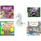 幼児用おもちゃ Children's Gift Bundle - Ages 3-5 [5 Piece] - Disney Princess Edition Memory Game - Ravensburger Panda Family 200 Piece Puzzle Toy -