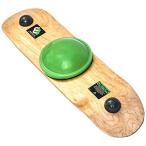 サーフィン Whirly Board - Spinning Balance Board and agility trainer w clear skateboard grip tape,Green center ball