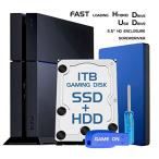 データストレージ Skywin PS4 Slim High Performance SSHD (SSD+HDD) 1TB Playstation 4 Hard Drive Upgrade kit for PS4 slim storage expansion w Guide, PS4