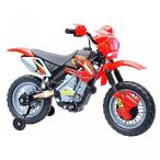 乗り物おもちゃ Aosom 6V Kids Ride On Electric Motocross Dirt Bike - Red