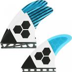 サーフィン Channel Islands Surfboards Tech 2 Rtm Fin Set - 3 Fins - Futures Base, Blue, Medium