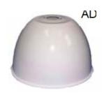 電子ファン Ark Lighting HighLow Bay Accessories ALU22-LB 22" Aluminum Dome