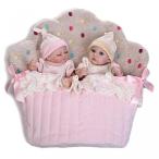 幼児用おもちゃ Little Peanut Dolls Set Baby Twins 11-Inch Look Real Full Body Vinyl Reborns with Cake Sleeping Bag for Wedding Gift Kids Toys