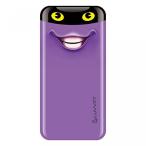 電源 LUVVITT [Emoji] Power Bank 6000 mAh Ultra Slim Portable Charger External Battery - Emoji Purple
