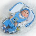 幼児用おもちゃ NPK Collection Reborn Baby Doll realistic baby dolls Vinyl Silicone Babies 22inch 55cm Blue suit doll boy toy