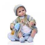 幼児用おもちゃ 22in Cute Kintting Shirt Reborn Baby Realistic Soft Vinyl Silicone Newborn Baby Dolls Baby Sleep Toys