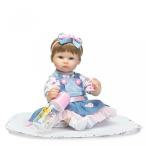幼児用おもちゃ NPK Collection Reborn Baby Doll realistic baby dolls Vinyl Silicone Babies 18inch 45cm Denim skirt toy doll