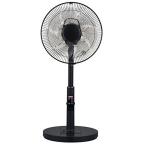 電子ファン YUASA "KOTOBA DE FAN" Living DC Fan YT-DV3418VFR-K (BLACK)【Japan Domestic genuine products】