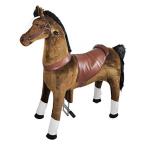 乗り物おもちゃ Gidygo Mechanical Walking Ride on Brown Horse Pony Cycle Ride on Horse without BatteryPower:More Comfortable Riding with Gallop Motion