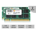 メモリ 2GB Kit Lot 2x 1GB PC2-4200 4200 DDR2 DDR-2 533mhz 533 Laptop Memory RAM by CENTERNEX