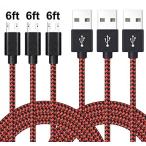 2 in 1 PC Micro USB Cable, Asstar 3Pack Long Nylon Braided 2.0 USB to Micro USB Charging Cord Charger Cable for Samsung Galaxy S7S6Edge,Android,Note