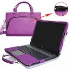 2 in 1 PC HP Notebook 15 Case,2 in 1 Accurately Designed Protective PU Leather Cover + Portable Carrying Bag For 15.6" HP Notebook 15 15-ac000