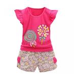 外付け HDD ハードディスク Toddler Clothes Set,Kaifongfu 2PCS Kids Baby Girls Outfits Lolly T-shirt Tops+Short Pants Clothes Set