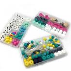 幼児用おもちゃ Amyster DIY Silicone Teething Kit Mixed Color Geometry Hexagon Silicone Beads Round Beads Letters Silicone Beads Digital Beads Abacus