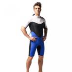 サーフィン Men's 11mm One Piece Sun Protection Marine Shorty Wetsuit Swimwear for Snorkeling Diving Surfing Swimming