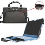 2 in 1 PC HP Stream 14 Case,Coustom Designed Protective PU Cover + Portable Carrying Bag With Handle Shoulder Strap For 14" HP Stream 14 14-AX000