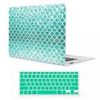 2 in 1 PC iCasso Macbook Air 13 Inch Case Rubber Coated Glossy Soft Touch Hard Shell Plastic Protective Case Cover For Apple Macbook Air 13 Inch