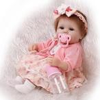 幼児用おもちゃ Soft Handmade 17 Inch Baby Girl Dolls Reborn Silicone Cloth Body Newborn Babies Doll Toy With Lovely Clothes Kids Birthday Xmas