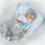 幼児用おもちゃ Sleeping Reborn Baby Doll Soft Silicone Lovely Lifelike Cute Baby Boy Girl Toy 22"