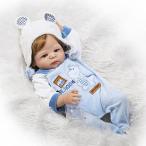 幼児用おもちゃ Cute Reborn Baby Doll Full Silicone Lifelike Cute Weighted Baby Boy Girl Toy 22 inch