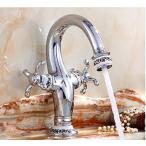ミキサー AWXJX Copper Sink Washing The Face Hot and Cold Single Hole Mixer Sink Faucet