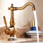 ミキサー AWXJX Copper Hot and Cold Basin Rotate Mixer Sink Faucet