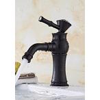 ミキサー AWXJX European Style Copper Wash Basins Hot and Cold Black Sink Mixer Taps