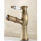 ミキサー AWXJX European Style Copper Bathroom Brushed Basin Mixer Tap Hot and Cold