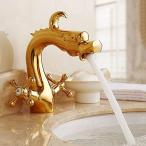 ミキサー AWXJX European Style Copper Hot and Cold Height Up Bathroom Drawing Basin Mixer Water Tap