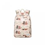 2 in 1 PC UHBGT Patterned Kitten Canvas Backpack Students Adjustable for Boys Girls Shoulder Bag