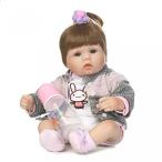 幼児用おもちゃ Nicery Reborn Baby Doll Soft Simulation Silicone Vinyl 18inch 45cm Lifelike Vivid Boy Girl Toy RD45C076LW