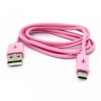 2 in 1 PC Pink 3ft USB Cable Rapid Charge Power Wire Sync Micro-USB Data Cord Supports Fast Charging for Verizon HTC One - Verizon HTC One M8 -