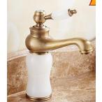 ミキサー AWXJX European Style Copper Hot And Cold Jade Wash Your Face Sink Mixer Taps