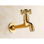ミキサー AWXJX Copper Gold Copper Cold Bathroom Mop Pond And Lengthened Sink Mixer Taps
