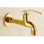 ミキサー AWXJX European Style Copper Washing Machine Platinggold Mop Pond Cold Sink Mixer Taps