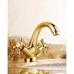 ミキサー AWXJX Copper Gold Hot And Cold Wash Your Face Cold Waterfall Sink Mixer Taps