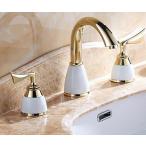 ミキサー AWXJX European Style Copper Basin Hot And Cold And Gold Sink Mixer Taps