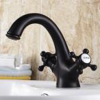 ミキサー AWXJX European Style Copper Black Basin Hot And Cold Sink Mixer Taps