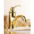 ミキサー AWXJX Copper Gold Hot And Cold Wash Your Face Cold Waterfall Sink Mixer Taps