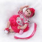幼児用おもちゃ NPK Collection Beautiful Life Like Reborn Doll 22"  55CM Realistic Newborn Baby Dolls Toy Girl Pink Flower Headband Free Magnet