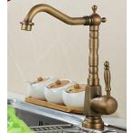 ミキサー AWXJX European Style Copper Hot and Cold Kitchen Rotate Sink Mixer Taps