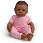 幼児用おもちゃ So Truly Mine Baby Doll: Black Hair, Brown Eyes, African-American With Pink Outfit by The Ashton-Drake Galleries