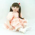 幼児用おもちゃ Pursue Baby Soft Vinyl Life Like Poseable Princess Doll with Long Hair, 24 Inch Realistic Weighted Toddler Doll with Matching Outfits