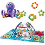 幼児用おもちゃ Nuby Octopus Hoopla Bathtime Fun Toys, Purple &amp; Baby Einstein Discovery Seas Multi Mode Gym